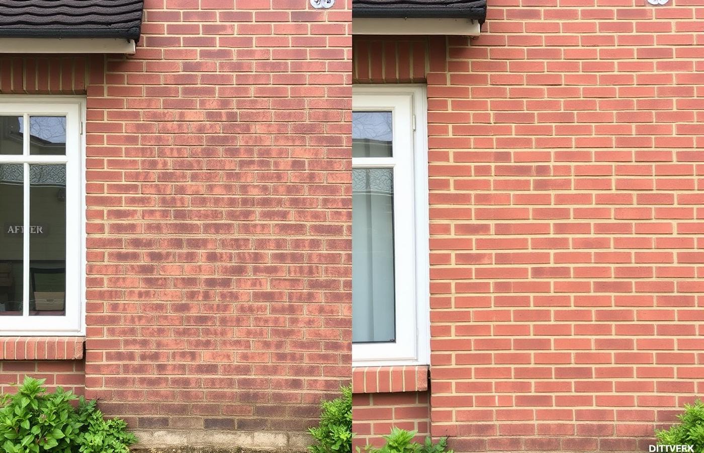 Deck Cleaning — before and after
